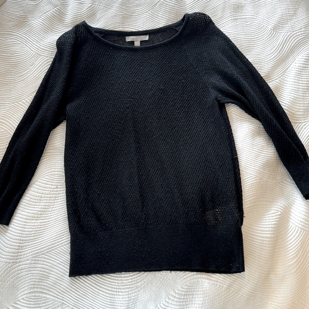Banana Republic Waffle semi sheer sweater, size small